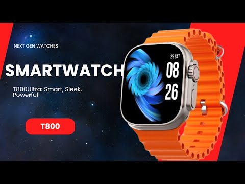 JB SW15 Ultra Smartwatch with Wireless Charging Smartwatch  (Orange OR Black Strap, Adjustable)